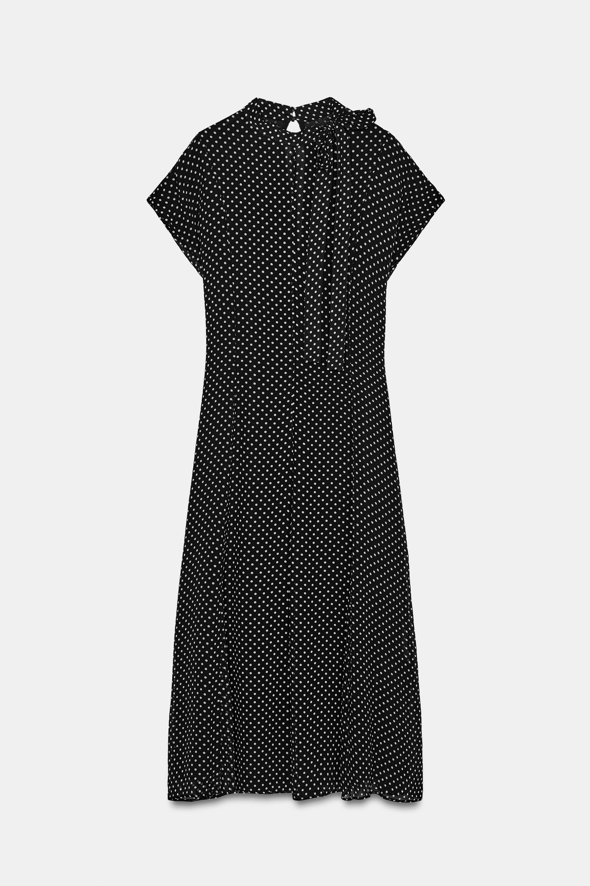 ZW COLLECTION POLKA DOT MIDI DRESS